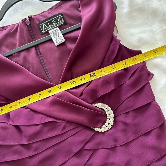 Alex Evenings Purple Size 8 - Picture 3 of 7